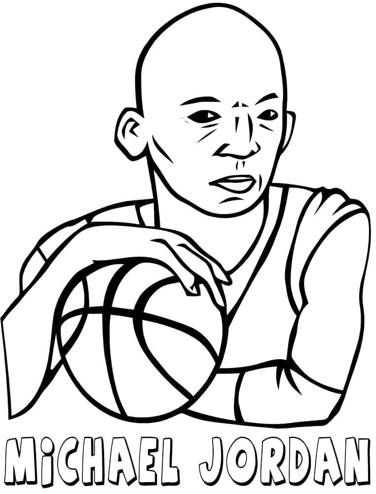 Coloriage gratuit Michael Jordan #217847 de la collection Personnes célèbres à imprimer