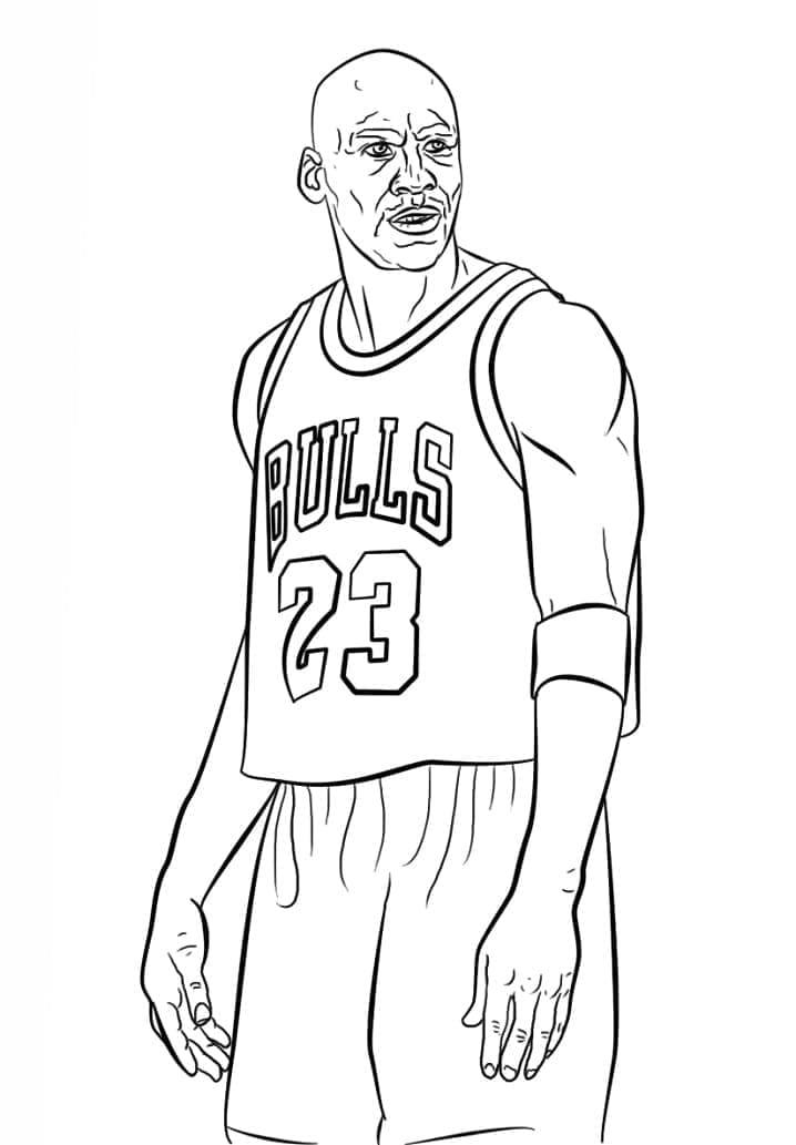 Coloriage gratuit Michael Jordan #217848 de la collection Personnes célèbres à imprimer