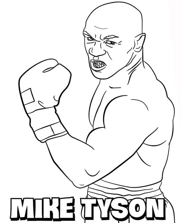 Coloriage gratuit Mike Tyson #174717 de la collection Personnes célèbres à imprimer