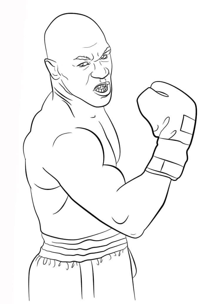 Coloriage gratuit Mike Tyson #174718 de la collection Personnes célèbres à imprimer