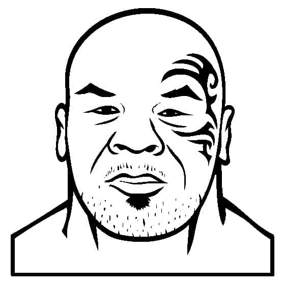 Coloriage gratuit Mike Tyson #174720 de la collection Personnes célèbres à imprimer