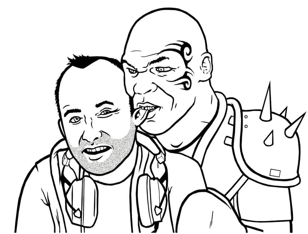 Coloriage gratuit Mike Tyson #174721 de la collection Personnes célèbres à imprimer