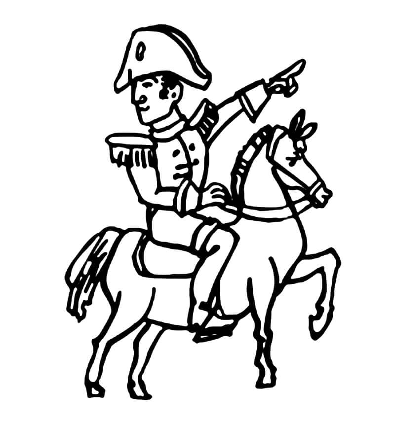 Coloriage gratuit Napoléon Bonaparte #174699 de la collection Personnes célèbres à imprimer