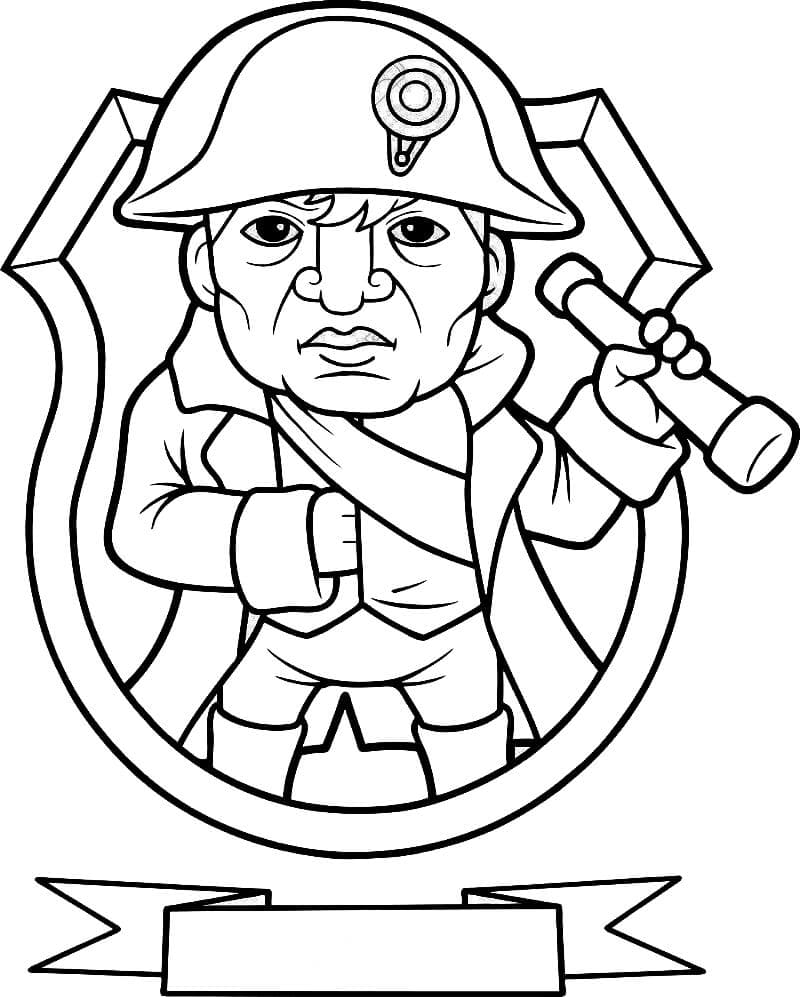 Coloriage gratuit Napoléon Bonaparte #174701 de la collection Personnes célèbres à imprimer