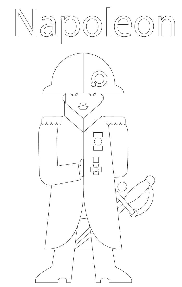 Coloriage gratuit Napoléon Bonaparte #174704 de la collection Personnes célèbres à imprimer