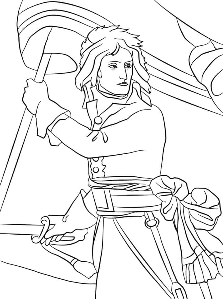 Coloriage gratuit Napoléon Bonaparte #174705 de la collection Personnes célèbres à imprimer