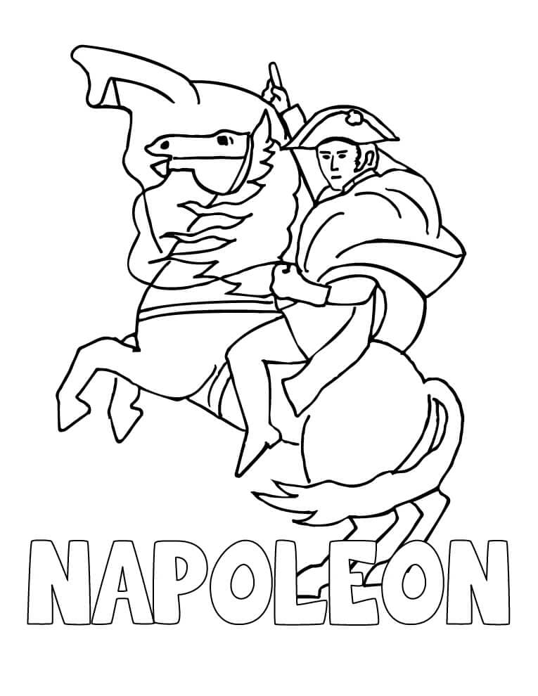 Dessin à colorier: Napoléon Bonaparte (Personnes célèbres) #174706 - Coloriages à Imprimer Gratuits