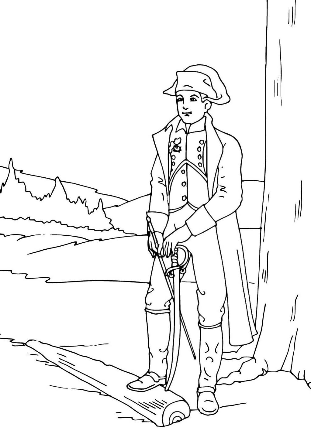 Dessin à colorier: Napoléon Bonaparte (Personnes célèbres) #218385 - Coloriages à Imprimer Gratuits