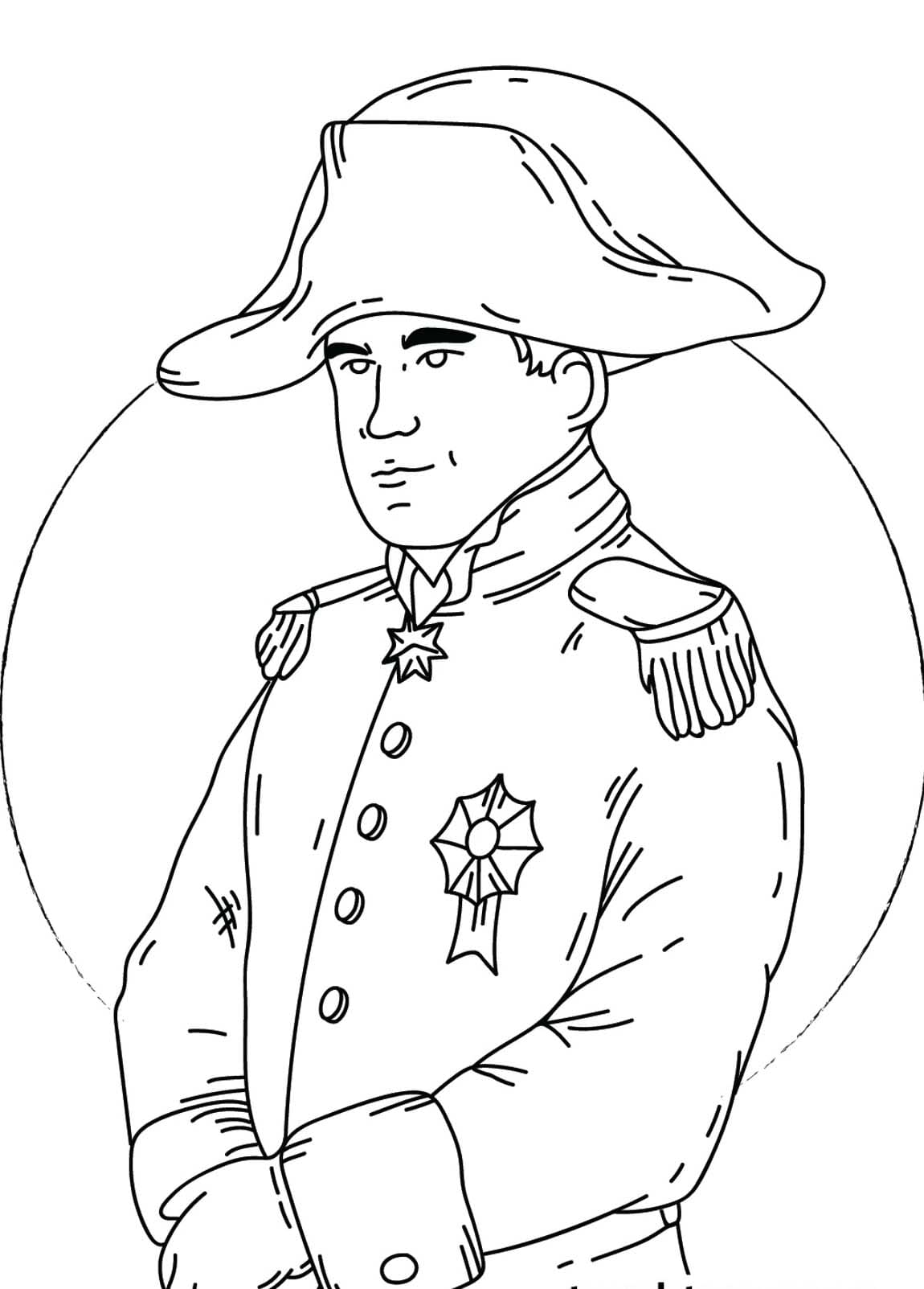 Coloriage gratuit Napoléon Bonaparte #218387 de la collection Personnes célèbres à imprimer