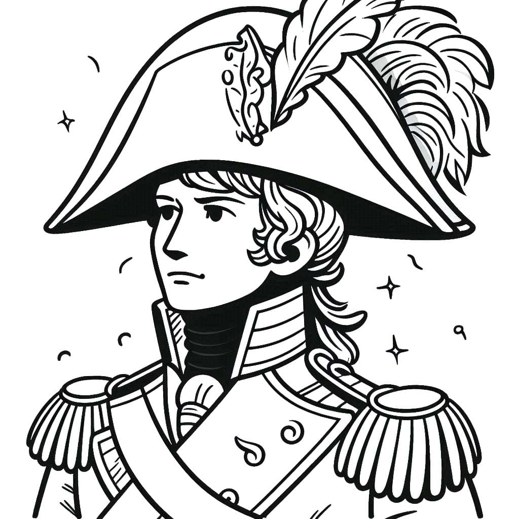 Coloriage gratuit Napoléon Bonaparte #218394 de la collection Personnes célèbres à imprimer