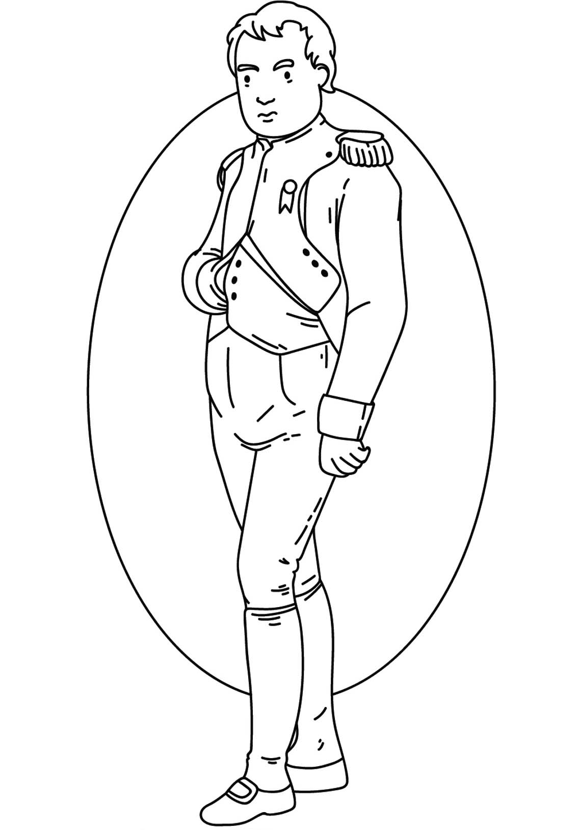 Coloriage gratuit Napoléon Bonaparte #218397 de la collection Personnes célèbres à imprimer