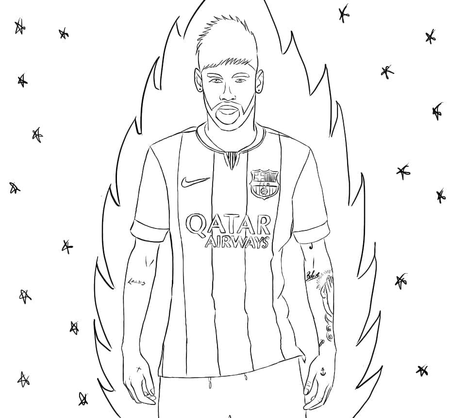 Coloriage gratuit pour enfants et adultes Neymar #179451, collection Personnes célèbres Coloriage gratuit pour enfants et adultes Neymar #179451, collection Personnes célèbres