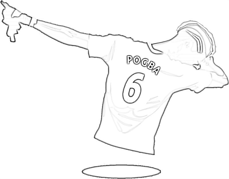 Coloriage gratuit pour enfants et adultes Paul Pogba #174712, collection Personnes célèbres