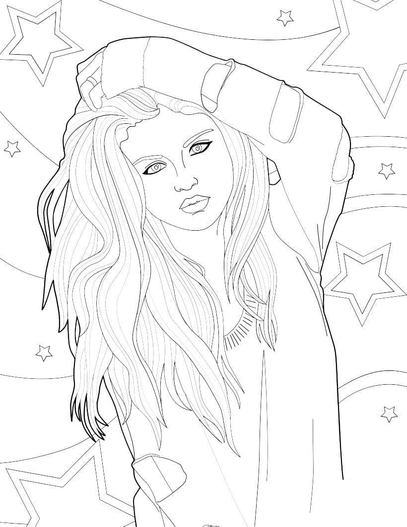 Coloriage gratuit Selena Gomez #214822 de la collection Personnes célèbres à imprimer