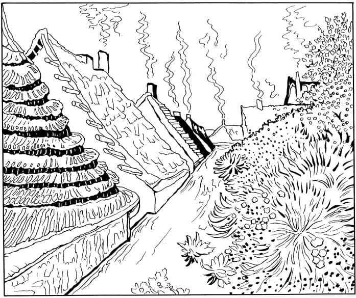 Page de coloriage Vincent Van Gogh #219540, collection Personnes célèbres, à imprimer et colorier