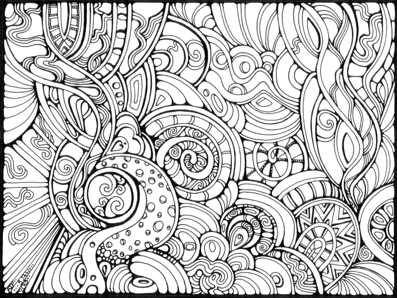 Dessin à colorier: Anti-stress (Relaxation) #127130 - Coloriages à Imprimer Gratuits