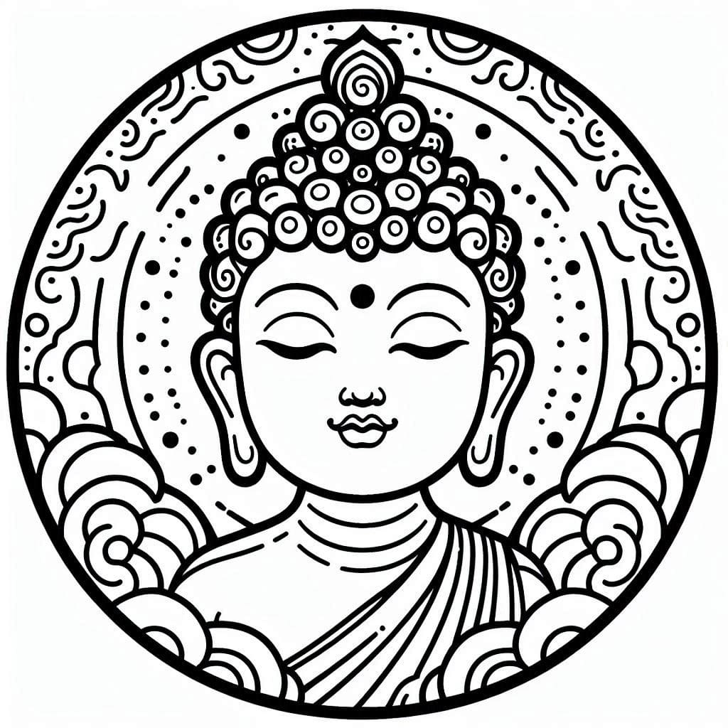 Coloriage gratuit Bouddha #216126 de la collection Religion et Mythologie à imprimer