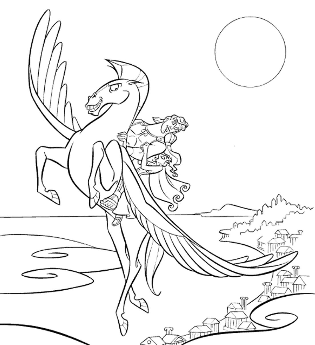 Dessin à colorier: Hercule (Religion et Mythologie) #84268 - Coloriages à Imprimer Gratuits