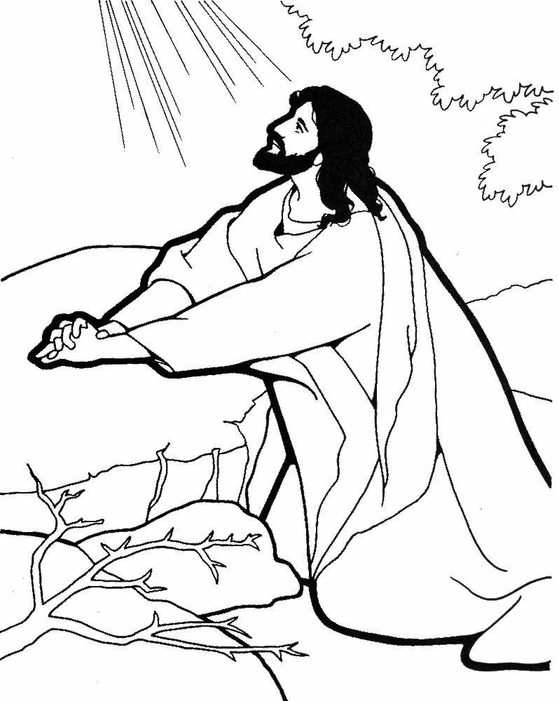 Page de coloriage Jesus #98917, collection Religion et Mythologie, à imprimer et colorier
