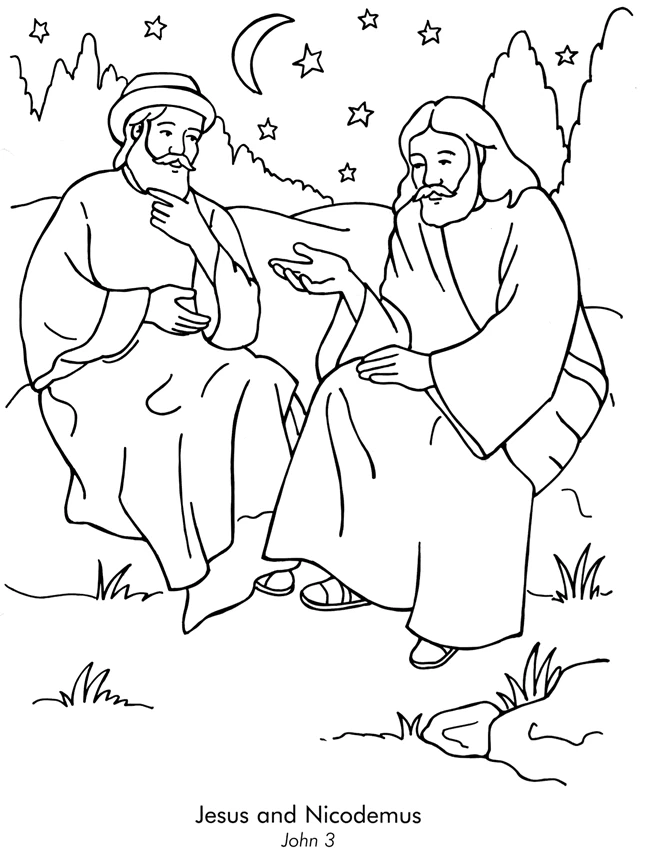 Dessin à colorier: Jesus (Religion et Mythologie) #98994 - Coloriages à Imprimer Gratuits