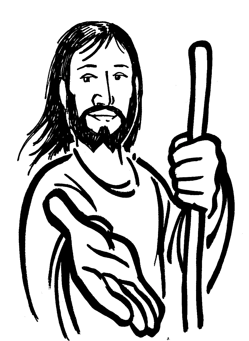 Page de coloriage Jesus #99022, collection Religion et Mythologie, à imprimer et colorier