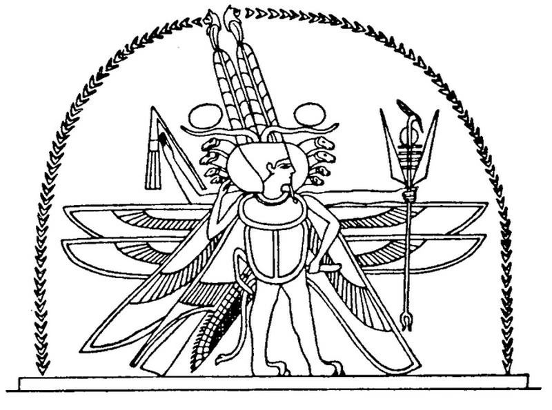 Coloriage imprimable Mythologie Égyptienne #111231 de la collection Religion et Mythologie à colorier aux crayons