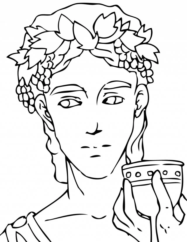 Dessin à colorier Mythologie Grecque #109730 issu de la collection Religion et Mythologie, prêt à imprimer