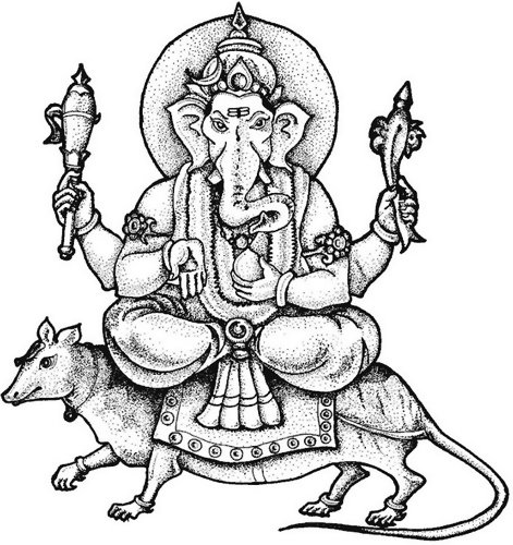 Dessin à colorier: Mythologie Hindou (Religion et Mythologie) #109249 - Coloriages à Imprimer Gratuits