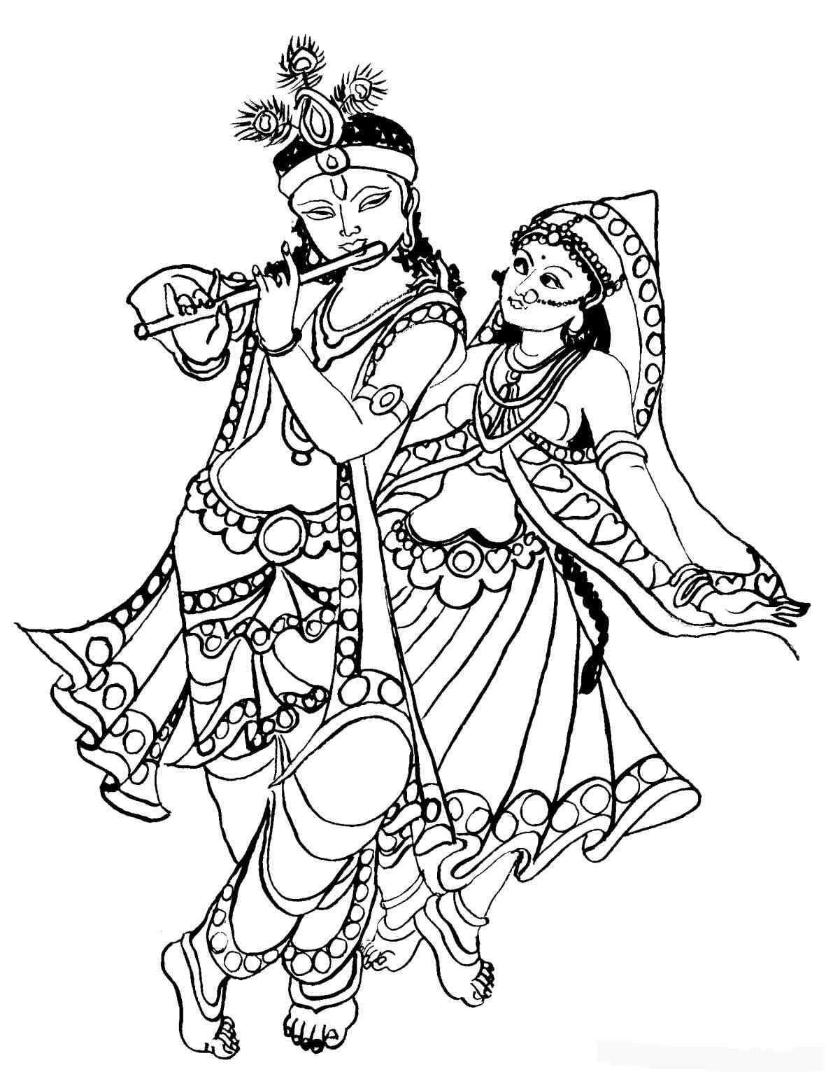 Dessin à colorier: Mythologie Hindou (Religion et Mythologie) #109337 - Coloriages à Imprimer Gratuits