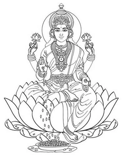 Dessin à colorier Mythologie Hindou #109422 issu de la collection Religion et Mythologie, prêt à imprimer