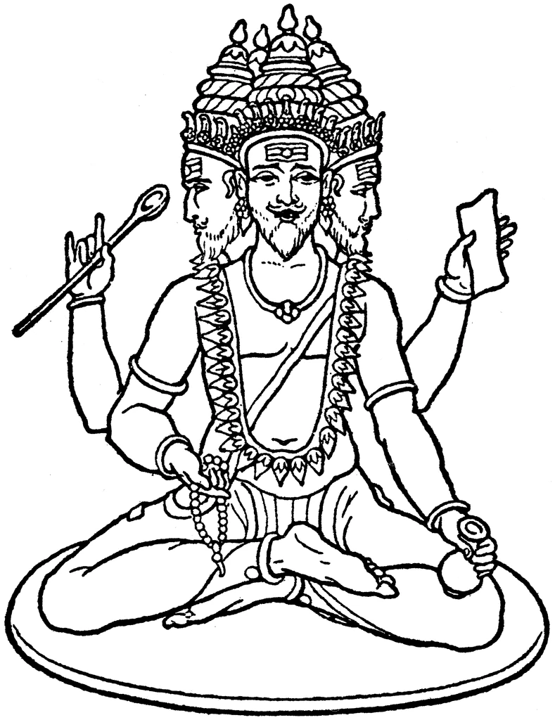 Illustration au trait Mythologie Hindou #109434 de la collection Religion et Mythologie à colorier gratuitement