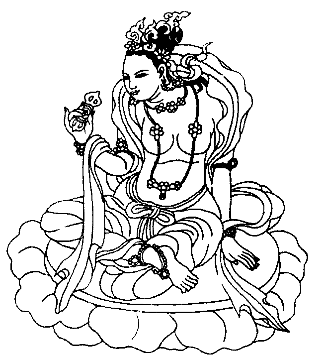 Dessin à colorier: Mythologie Hindou: Bouddha (Religion et Mythologie) #89513 - Coloriages à Imprimer Gratuits