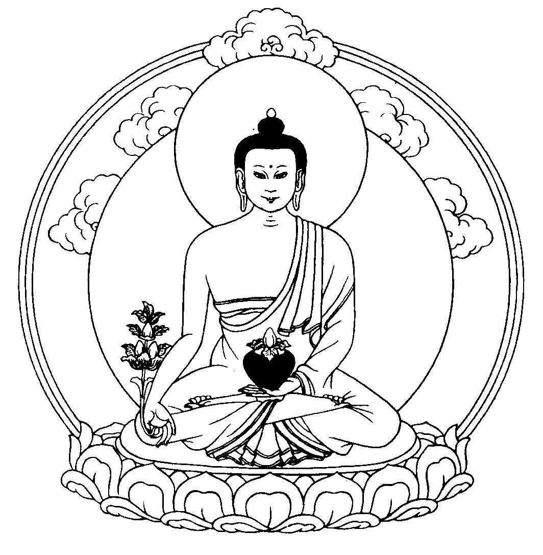 Dessin à colorier: Mythologie Hindou: Bouddha (Religion et Mythologie) #89522 - Coloriages à Imprimer Gratuits