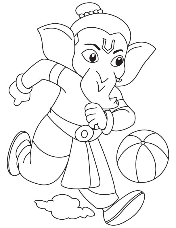 Dessin à colorier: Mythologie Hindou: Ganesh (Religion et Mythologie) #96913 - Coloriages à Imprimer Gratuits