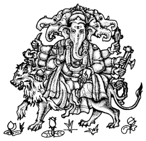 Page de coloriage Mythologie Hindou: Ganesh #96958, collection Religion et Mythologie, à imprimer et colorier