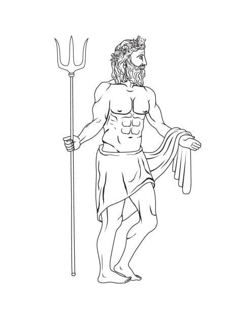 Coloriage à imprimer Poséidon #220920 de la série Religion et Mythologie, gratuit pour enfants et adultes Coloriage à imprimer Poséidon #220920 de la série Religion et Mythologie, gratuit pour enfants et adultes