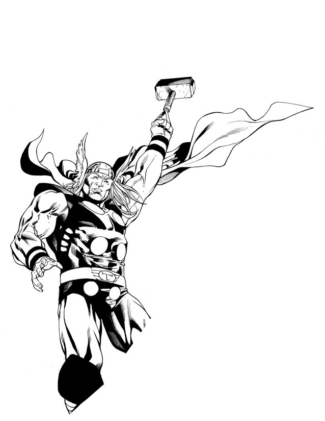 Illustration au trait Thor #75829 de la collection Religion et Mythologie à colorier gratuitement