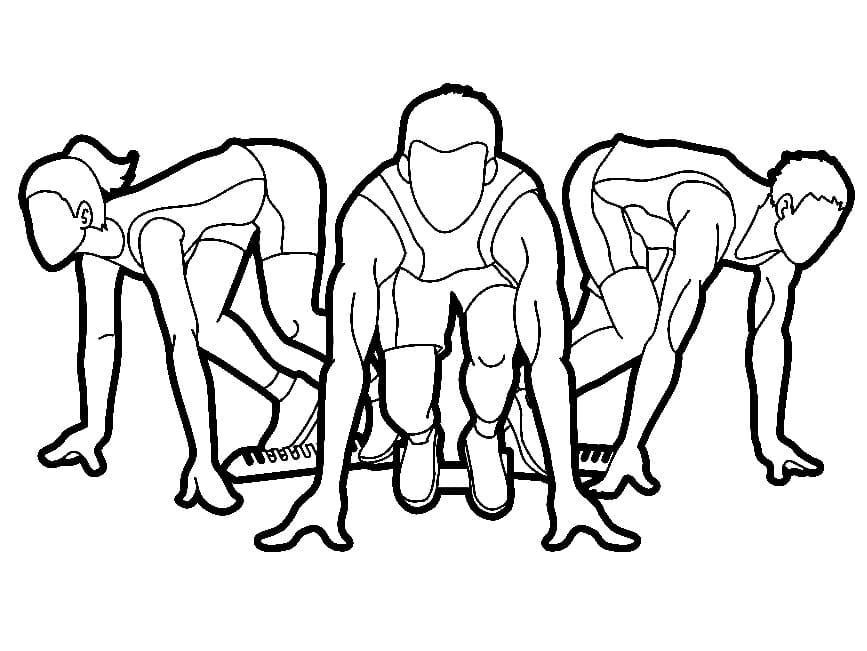 Dessin à colorier: Athletisme (Sports) #193814 - Coloriages à Imprimer Gratuits
