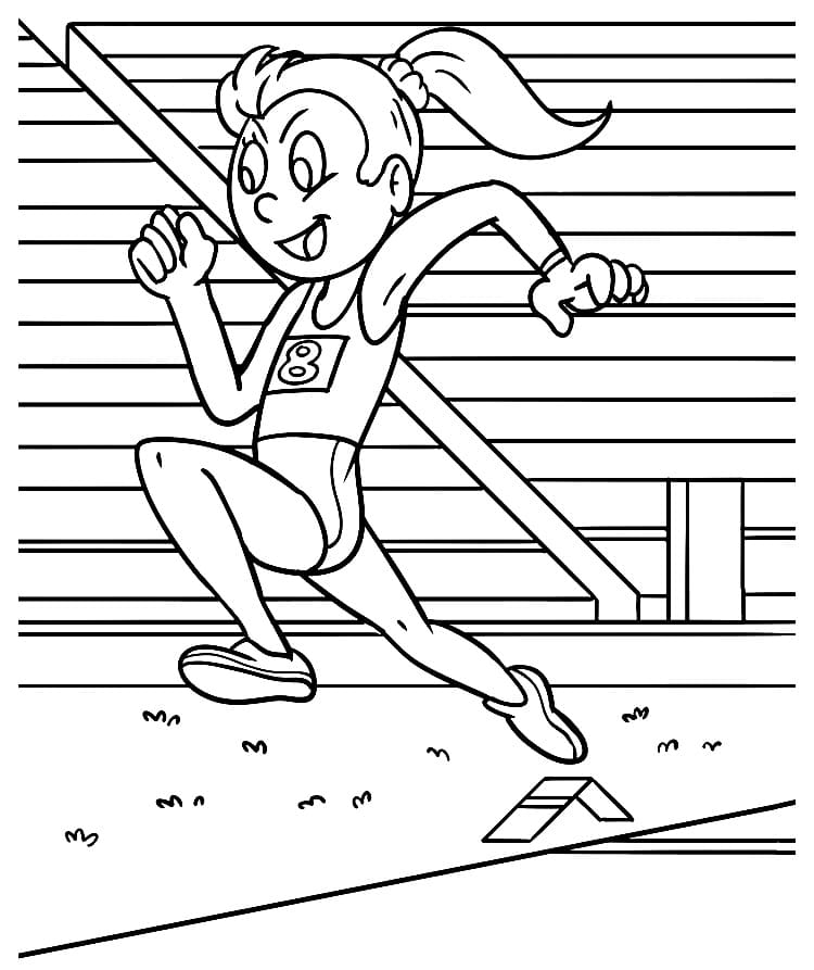 Dessin à colorier: Athletisme (Sports) #193826 - Coloriages à Imprimer Gratuits