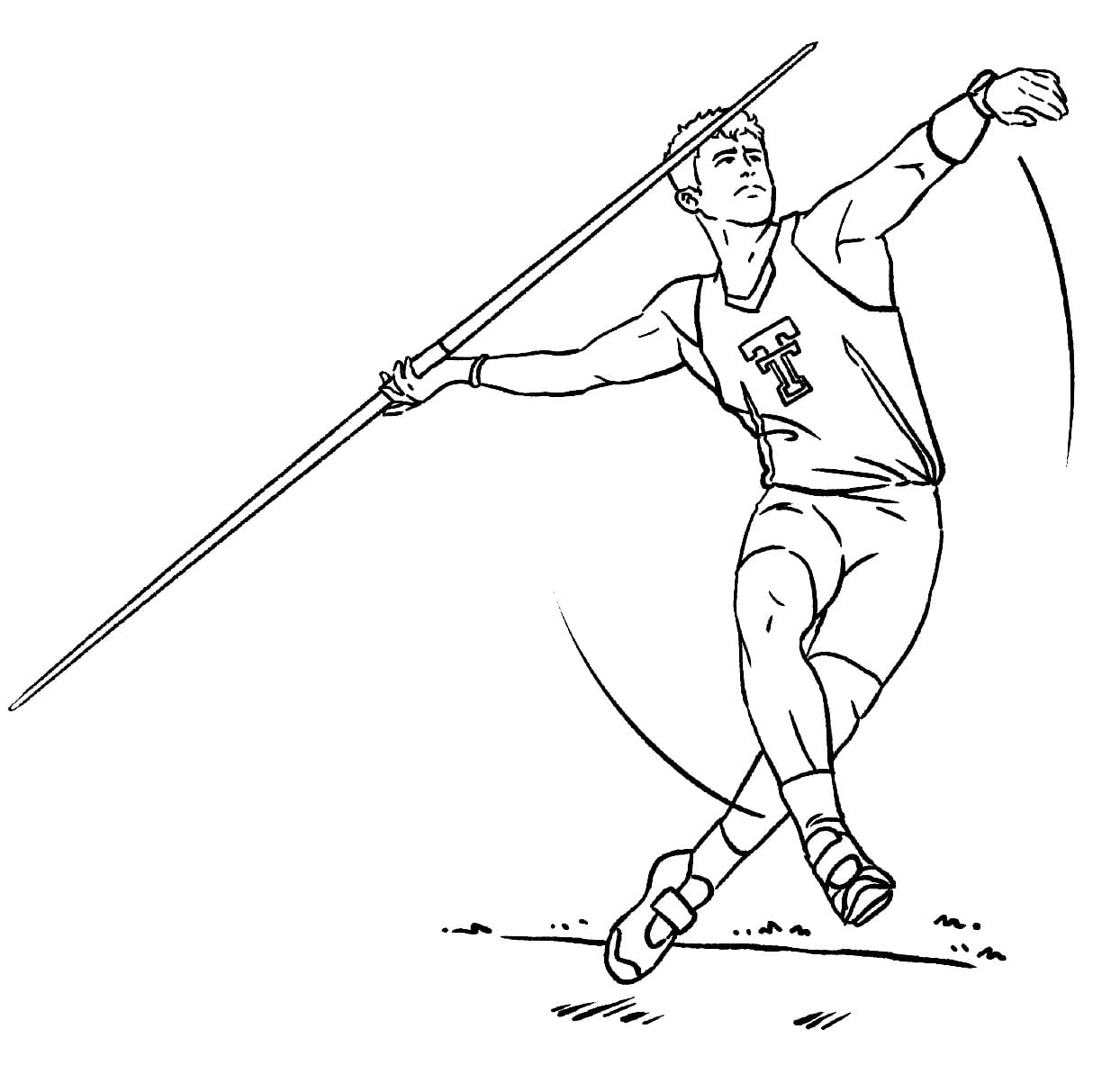 Coloriage gratuit Athletisme #193833 de la collection Sports à imprimer