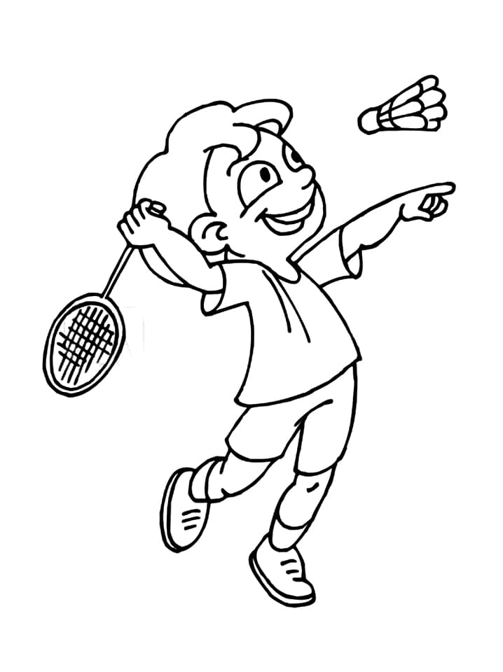Page de coloriage Badminton #177023, collection Sports, à imprimer et colorier