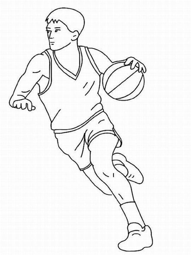 Page de coloriage Basketball #177153, collection Sports, à imprimer et colorier Page de coloriage Basketball #177153, collection Sports, à imprimer et colorier