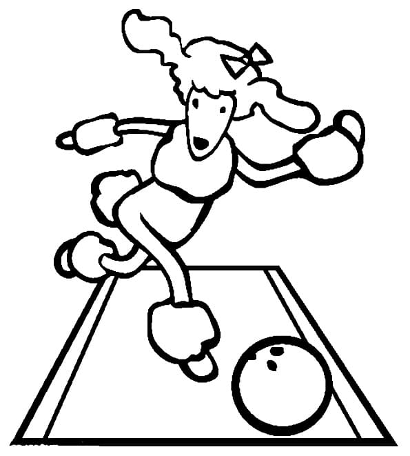 Coloriage gratuit Bowling #173934 de la collection Sports à imprimer