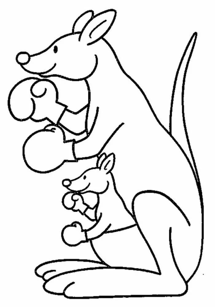 Coloriage gratuit Boxe #173898 de la collection Sports à imprimer