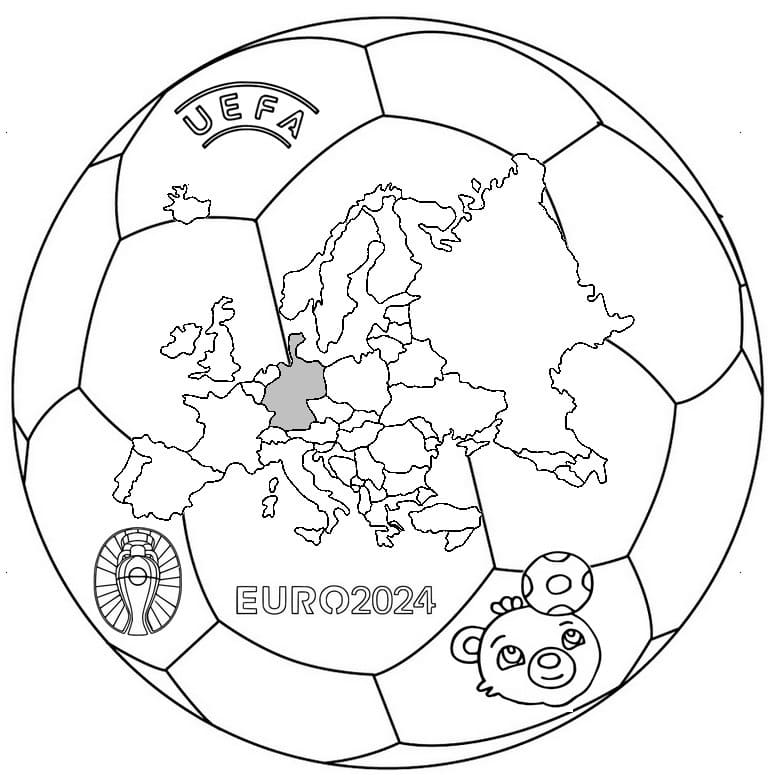 Coloriage gratuit Championnat UEFA Euro #213975 de la collection Sports à imprimer
