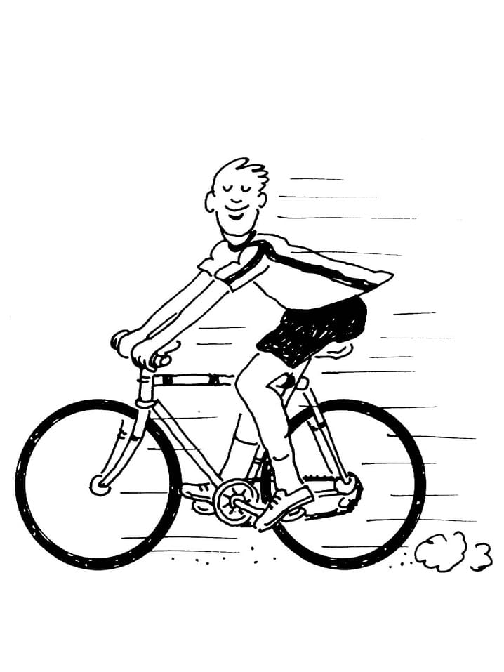 Coloriage gratuit Cyclisme #193629 de la collection Sports à imprimer