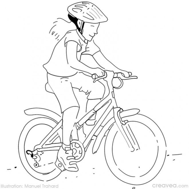 Coloriage gratuit Cyclisme #193635 de la collection Sports à imprimer