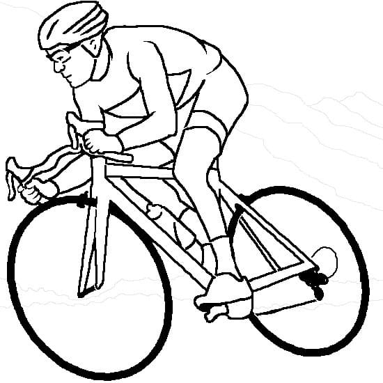 Page de coloriage Cyclisme #193636, collection Sports, à imprimer et colorier