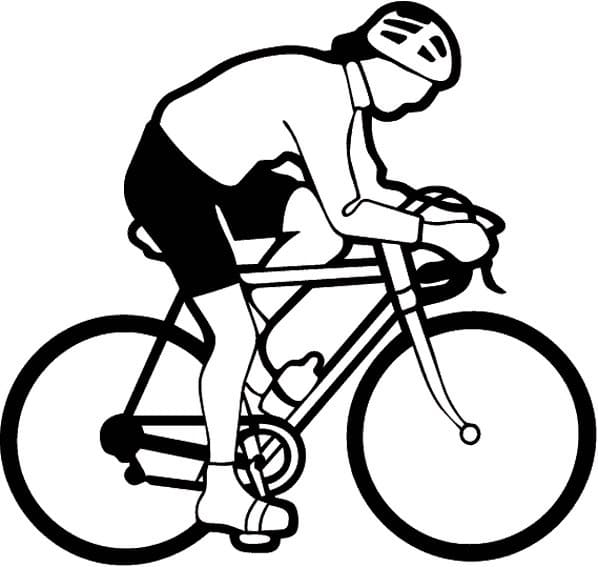 Coloriage gratuit Cyclisme #193640 de la collection Sports à imprimer