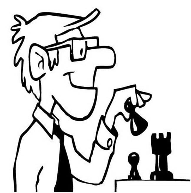 Illustration au trait Échecs #188294 de la collection Sports à colorier gratuitement
